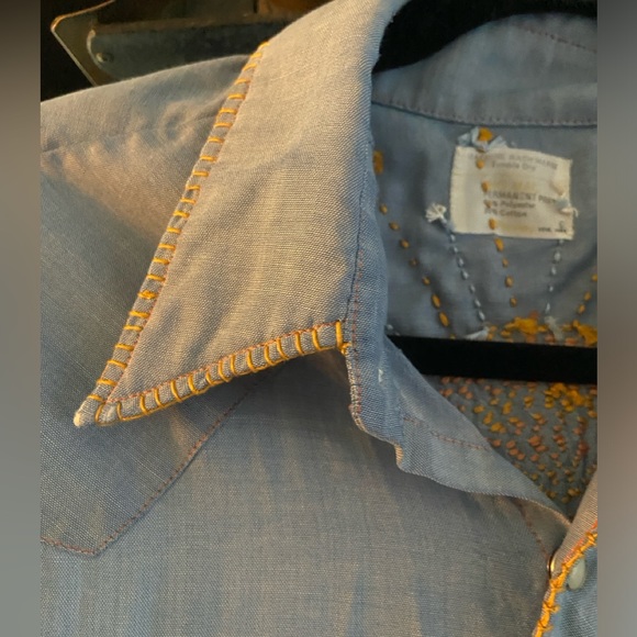 Big Mac Vintage embroidered chambray shirt - Picture 9 of 10